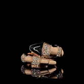 Iced Out Unique Snake Ring