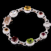 Box Link Iced Men's Bracelet