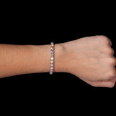 Sterling Silver Moissanite Diamond Tennis Bracelet