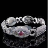 Charm Link Bracelet Dog tag Charm Mix Infinity Link