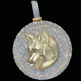 Wolf 3D Pendant for Men Bust Down Rapper Pendant