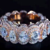 Round, Baguette, Pear Ring