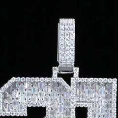 Iced Out Any Lucky Number Pendant
