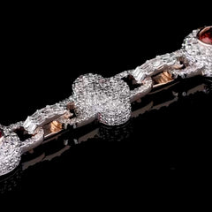 Box Link Iced Men's Bracelet