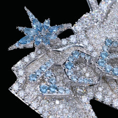 Custom latter with Star Moissanite Pendant