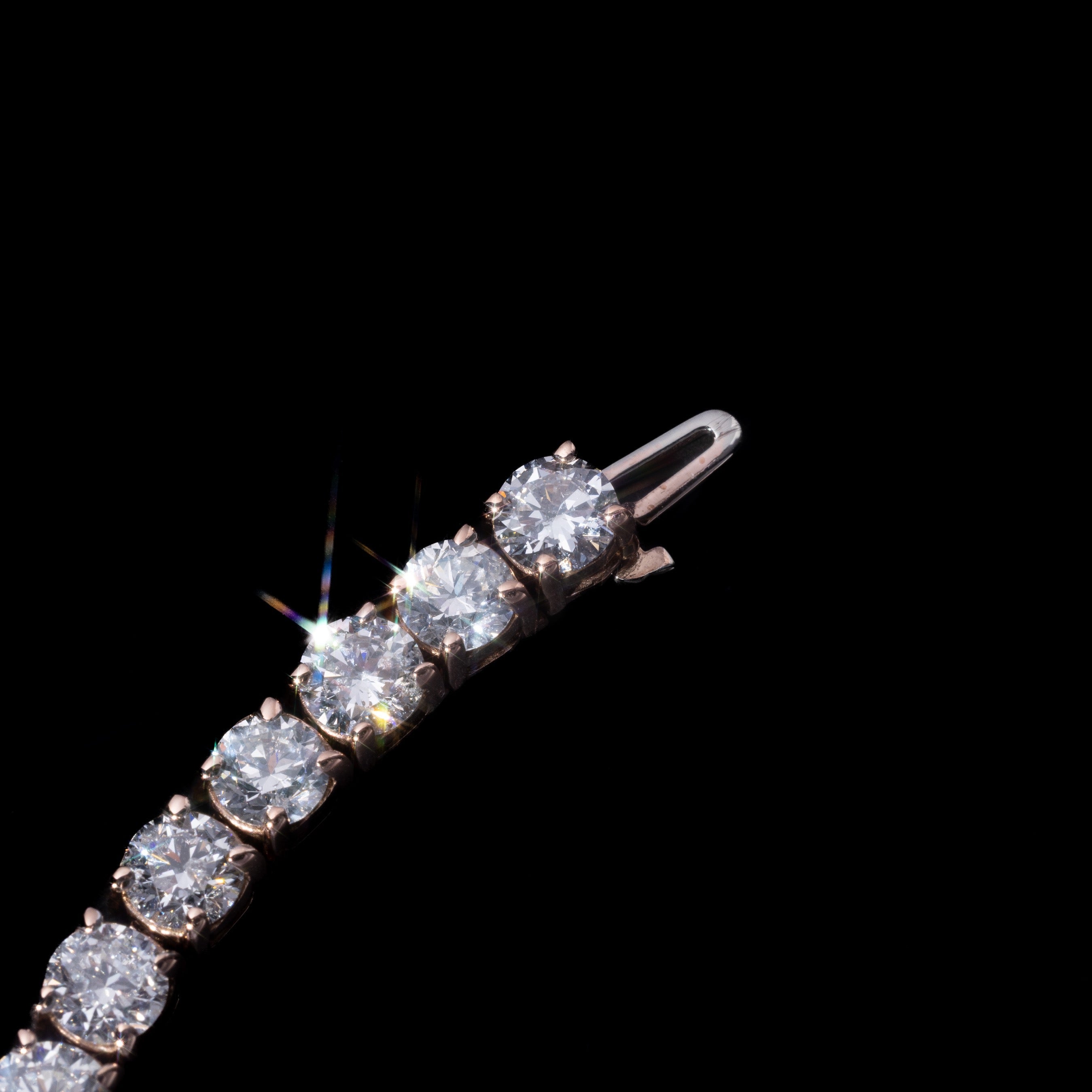 Sterling Silver Moissanite Diamond Tennis Bracelet