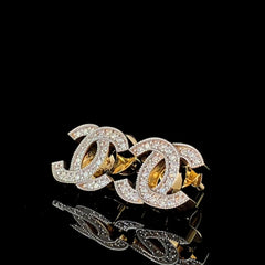 CC Vintage Design Diamond Earrings