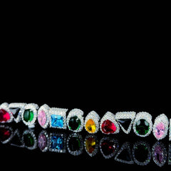 Iced Out Multi Color Bracelet