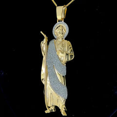 Iced Out Beautiful Jesus Pendant