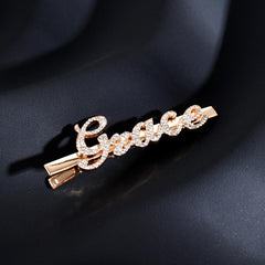 Rhinestones Name Hairclips