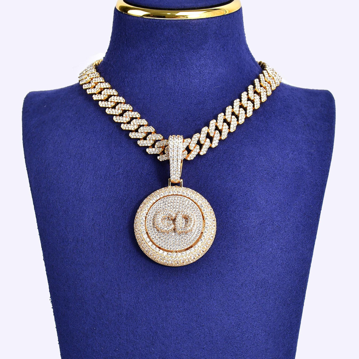 CUSTOM Full Iced Out CZ Diamond Spinning